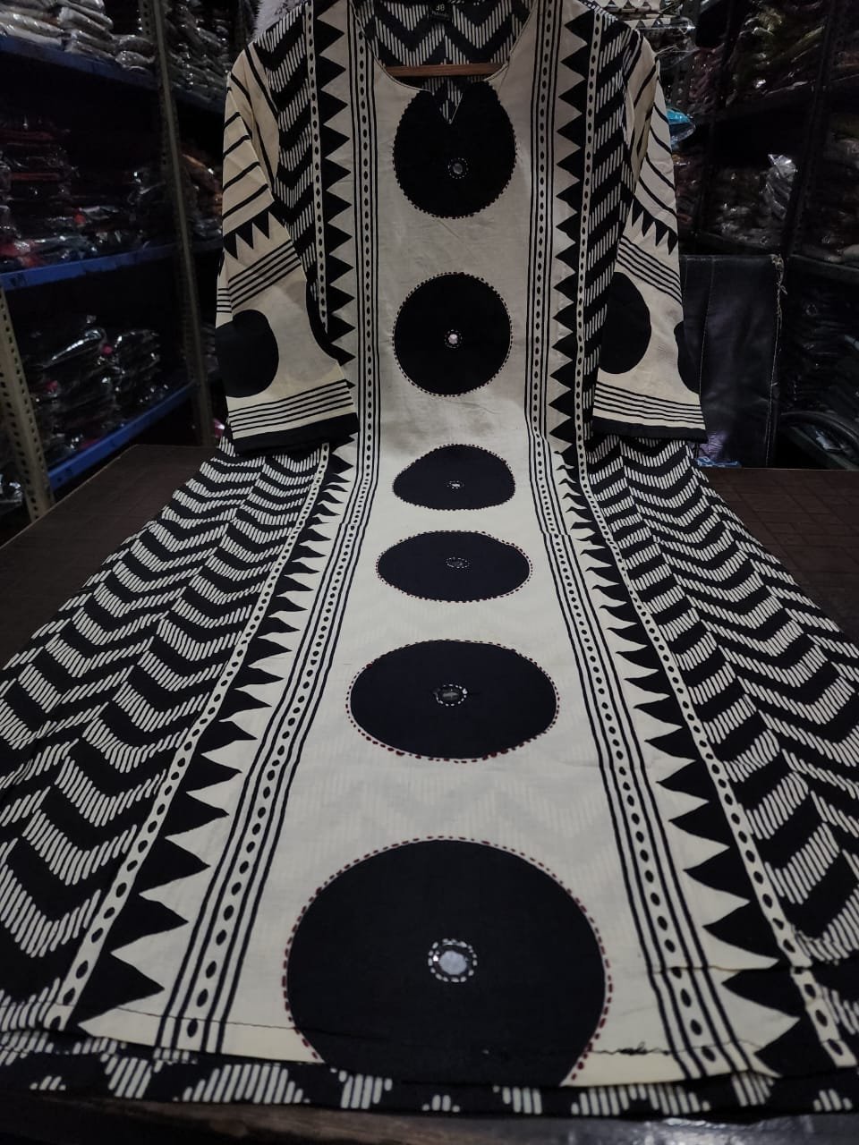 Black Elegant Ajrakh Cotton Suit Set